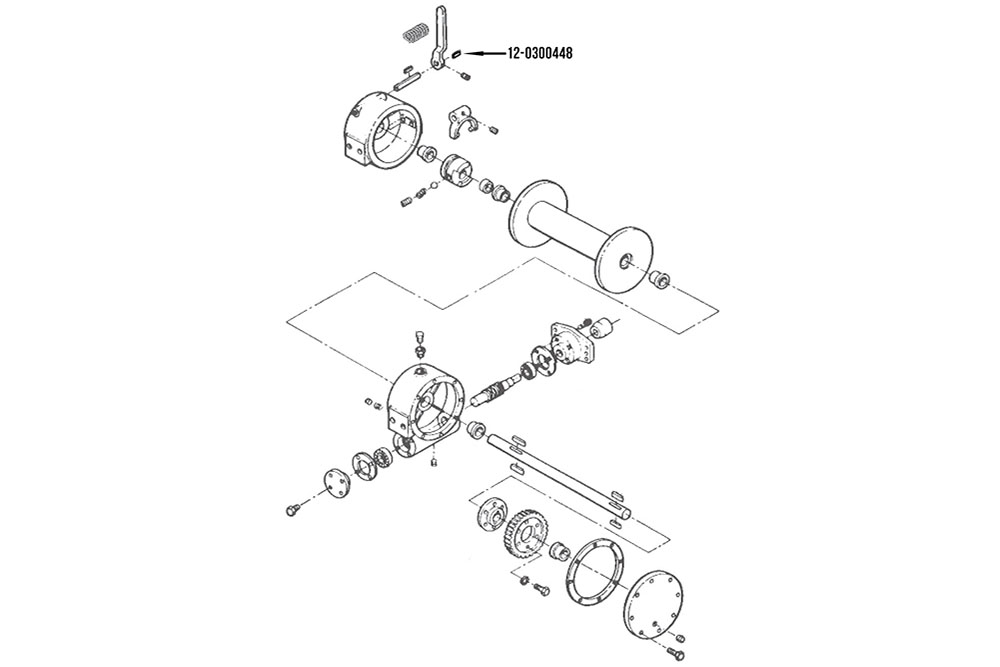 Miller Key 4 Ton Hydraulic Winch