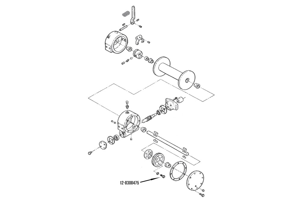 Miller, Screw Gear Mtg 400 Winch