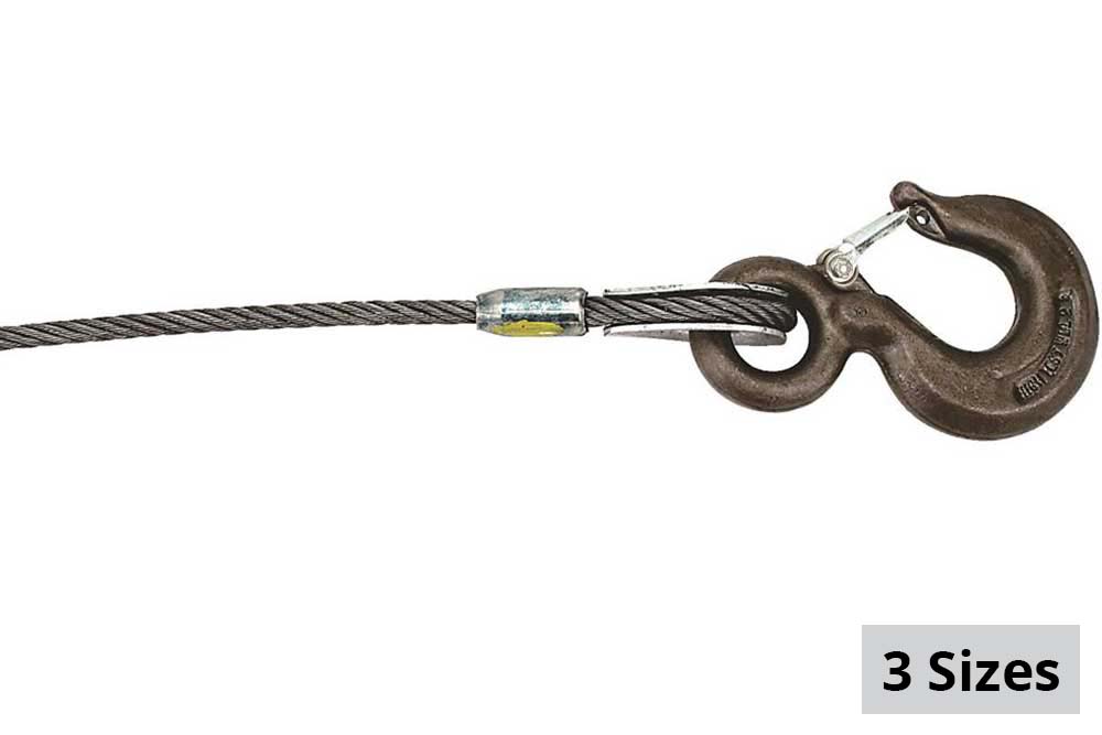 Lift-All IWRC Wire Rope W/ Hook and Latch