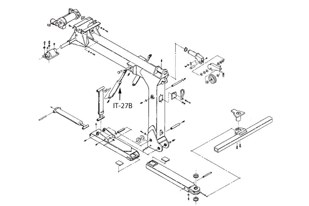 Miller Boom Lift Cylinder Century 211 / 212 300 Series Challenger 4300 Express Champion 101 Eagle